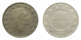 200 LIRE 1981 LAVORO FALSO D'EPOCA 5,05 GR. MB-BB