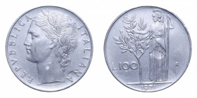100 LIRE 1971 MINERVA DEPRESSIONE AC. 8,03 GR. BB+