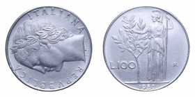 100 LIRE 1980 MINERVA ASSE RUOTATO 270° AC. 8 GR. BB-SPL