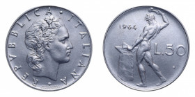 50 LIRE 1964 VULCANO AC. 6,25 GR. FDC