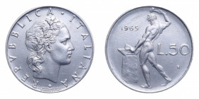 50 LIRE 1965 VULCANO AC. 6,25 GR. FDC