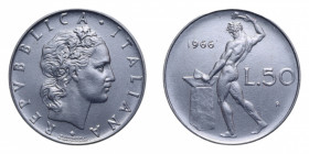 50 LIRE 1966 VULCANO AC. 6,25 GR. FDC