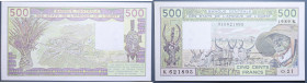 AFRICA WEST STATES 500 FRANCS 1989 SUP