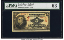 Brazil Banco do Brasil 5 Mil Reis 8.1.1923 Pick 112 PMG Choice Uncirculated 63. 

HID09801242017

© 2022 Heritage Auctions | All Rights Reserved