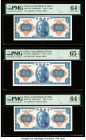 China Central Bank of China 1 Yuan 1945 Pick 387 S/M#C302-1 Five Consecutive Examples PMG Choice Uncirculated 64 EPQ (4); Gem Uncirculated 65 EPQ. 

H...