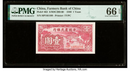 China Farmers Bank of China 1 Yuan 1940 Pick 463 S/M#C290-60 PMG Gem Uncirculated 66 EPQ. 

HID09801242017

© 2022 Heritage Auctions | All Rights Rese...