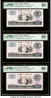China People's Bank of China 10 Yuan 1965 Pick 879b Three Consecutive Examples PMG Gem Uncirculated 66 EPQ (2); Gem Uncirculated 65 EPQ. 

HID09801242...