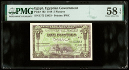 Egypt Egyptian Government 5 Piastres 1.6.1918 Pick 162 PMG Choice About Unc 58 EPQ. 

HID09801242017

© 2022 Heritage Auctions | All Rights Reserved