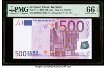 European Union Central Bank, Germany 500 Euro 2002 Pick 14x PMG Gem Uncirculated 66 EPQ. 

HID09801242017

© 2022 Heritage Auctions | All Rights Reser...
