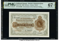 Falkland Islands Government of the Falkland Islands 50 Pence 25.9.1969 Pick 10a PMG Superb Gem Unc 67 EPQ. 

HID09801242017

© 2022 Heritage Auctions ...
