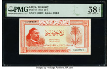 Libya Treasury 1/4 Pound 1952 Pick 14 PMG Choice About Unc 58 EPQ. 

HID09801242017

© 2022 Heritage Auctions | All Rights Reserved