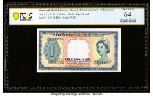Malaya and British Borneo Board of Commissioners of Currency 1 Dollar 21.3.1953 Pick 1a B101 KNB1a PCGS Banknote Choice UNC 64. 

HID09801242017

© 20...