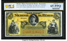 Mexico Banco Nacional de Mexicano 500 Pesos ND (1885-1913) Pick S262r M304r Remainder PCGS Banknote Gem UNC 65 PPQ. 

HID09801242017

© 2022 Heritage ...