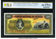 Mexico Banco Nacional de Mexicano 1000 Pesos ND (1888-1913) Pick S263r M305r Remainder PCGS Banknote Gem UNC 66 PPQ. 

HID09801242017

© 2022 Heritage...