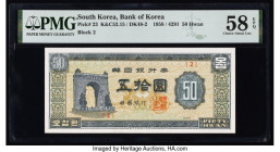 South Korea Bank of Korea 50 Hwan 1958 Pick 23 PMG Choice About Unc 58 EPQ. 

HID09801242017

© 2022 Heritage Auctions | All Rights Reserved