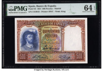 Spain Banco de Espana 500 Pesetas 25.4.1931 Pick 84 PMG Choice Uncirculated 64 EPQ. 

HID09801242017

© 2022 Heritage Auctions | All Rights Reserved