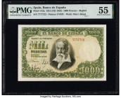 Spain Banco de Espana 1000 Pesetas 31.12.1951 (ND 1953) Pick 143a PMG About Uncirculated 55. 

HID09801242017

© 2022 Heritage Auctions | All Rights R...