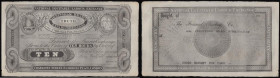 Birmingham Labour Exchange 10 hour note dated 1833, Robert Owen issue, unissued remainder, Forward Trading Company stamp dated 191x on reverse, Outing...