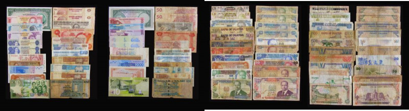 Africa (11) Ghana 10 Cedis 2011 issue Pick 39c UNC, Kenya Five Shillings 1975 is...