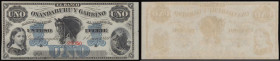Argentina - El Banco Oxandaburu y Garbino One Peso Fuerte issue 1869, portrait of young girl at left, with horse's head in centre, Pick S1791, unsigne...