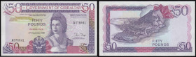 Gibraltar Fifty Pounds 1986 dated 27th November 1986, Pick 24, serial number A076641, the highest denomination in the series, UNC

 Estimate: GBP 55...