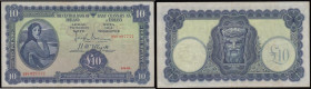 Ireland Central Bank of Ireland Lady Lavery &pound;10 dated 5.9.46 series 33V 027777, Pick59b, pinhole at right, VF

 Estimate: GBP 80 - 150