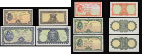 Ireland Lady Lavery issues (5) 10/- 6.6.68 Unc, One Pounds 30.9.76 (2) one EF the other Unc, Five Pounds 5.9.75 GVF, Ten Pounds 10.2.75 EF and pleasin...
