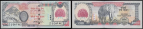 Nepal 1000 Riels 2008 issue, signature 17, Pick 67b UNC

 Estimate: GBP 25 - 50