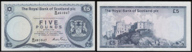 Scotland - Royal Bank of Scotland Five Pounds 1984 issue, without electronic sorting marks, serial number B/39 461047, Pick 342b, UNC

 Estimate: GB...
