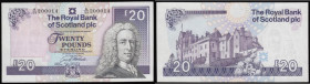 Scotland - Royal Bank of Scotland Twenty Pounds 24/2/1993 Signature G.R.Mathewson, serial number A/59 200014 Pick 354B UNC

 Estimate: GBP 30 - 60