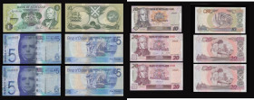 Scotland Bank of Scotland One Pound 19.8.1988, Five Pounds 17.9.2007 (2) both AA prefix these Unc, 10 Pounds 18.6.2001 20 Pounds (2) 22.3.1999 and 24....