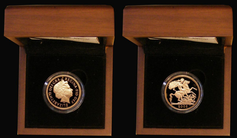 Sovereign 2008 S.SC4 Gold Proof nFDC in the Royal Mint box of issue with certifi...