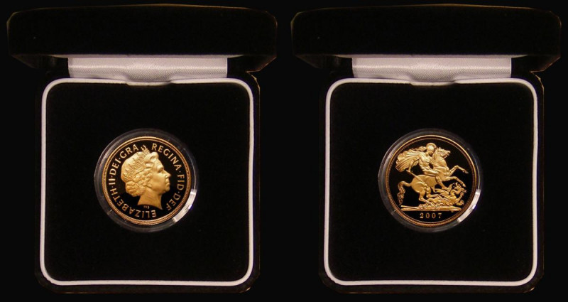 Sovereign 2007 S.SC4 Gold Proof FDC in the Royal Mint box of issue with booklet ...