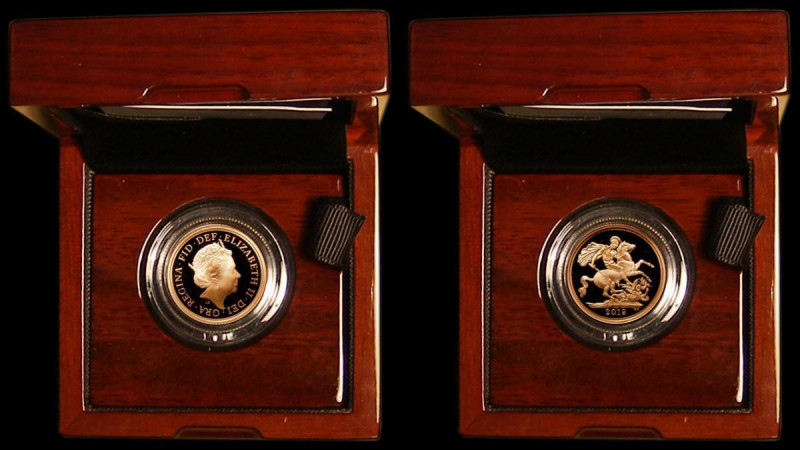 Sovereign 2019 S.SC9 Gold Proof FDC in the Royal Mint box of issue with certific...