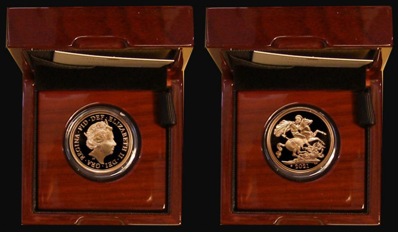 Sovereign 2021 Queen Elizabeth II 95th Birthday, with 95 in crown Privy Mark Gol...