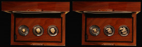 The 2014 United Kingdom Gold Proof Three Coin Sovereign Collection, Two Pounds, Sovereign, and Half Sovereign FDC in the box of issue with certificate...