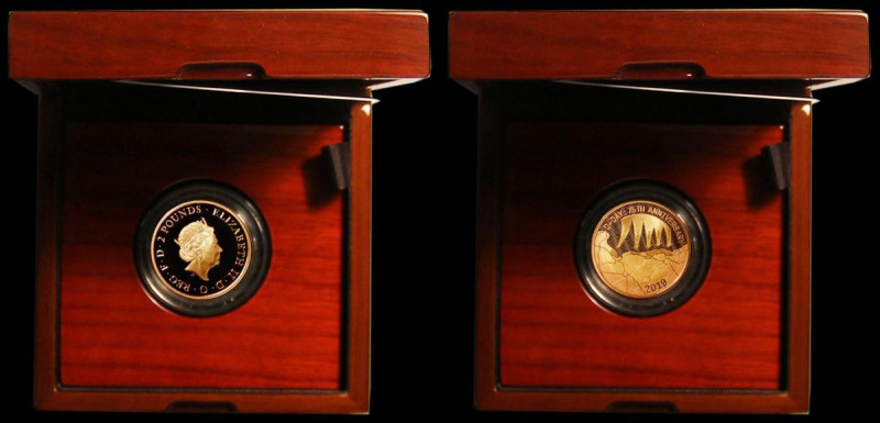 Two Pounds 2019 75th Anniversary of D-Day - Operation Overlord Gold Proof S.K55 ...