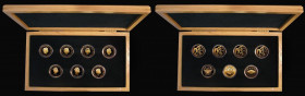 Two Pounds a 7-coin set in gold - The Sporting Gold Collection a mixed date set comprising Two Pounds 1986 Commonwealth Games, 1996 Euro 96 Football, ...