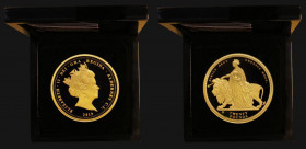 Alderney Twenty Pounds 2019 200th Anniversary of the Birth of Queen Victoria, Reverse: A stunning modern representation of the classic Una and the Lio...