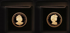 Ascension Island Five Pounds 2021 Princess Diana 60th Birthday Gold Proof FDC in the Hatton's of London box with certificate stating a mintage of just...