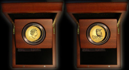 Australia 500 Dollars Kookaburra 2021P 5oz. High Relief Gold Proof, a stunning interpretation of the original Stuart Devlin Kookaburra design that ori...