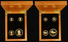 Australia Gold One Hundred Dollars to Five Dollars 2020 a 4-coin set in Gold, 40th Anniversary of the Discovery of The Hand of Faith Nugget, comprisin...