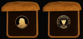 Bahrain Ten Dinars 1983 Hamad Town 1404-1983 Gold Proof FDC, weight 16.00 grammes, listed in Krause Unusual World Coins KM X3 and in the official Bahr...