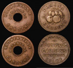 Ticket/Pass Kent - Gravesend Rosherville Botanical Gardens undated 32mm diameter in copper 14.54 grammes, Plain edge NVF, Manchester - Stretford, Pomo...