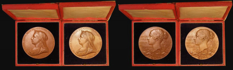 Queen Victoria Diamond Jubilee 1897 56mm diameter in bronze by G.W.de Saulles (a...