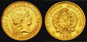 Argentina Gold Argentino 1888 KM#31 VF or better

 Estimate: GBP 380 - 450