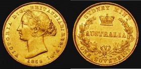 Australia Sovereign 1859 Sydney Branch Mint, Marsh 364, GVF/NEF with some contact marks and rim nicks

 Estimate: GBP 550 - 650
