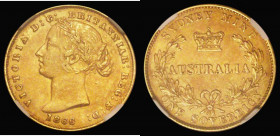Australia Sovereign 1866 Sydney Branch Mint Marsh 371, in an NGC holder and graded AU55

 Estimate: GBP 500 - 600