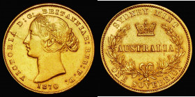 Australia Sovereign 1870 Sydney Branch Mint, Marsh 375, McDonald 117 NEF 

 Estimate: GBP 800 - 1200