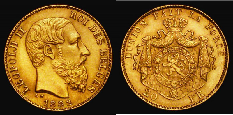 Belgium 20 Francs Gold 1882 KM#37 GEF/EF and lustrous

 Estimate: GBP 250 - 35...
